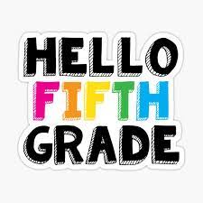 Hello Fifth Grade" Sticker for Sale by teesaurus | Redbubble